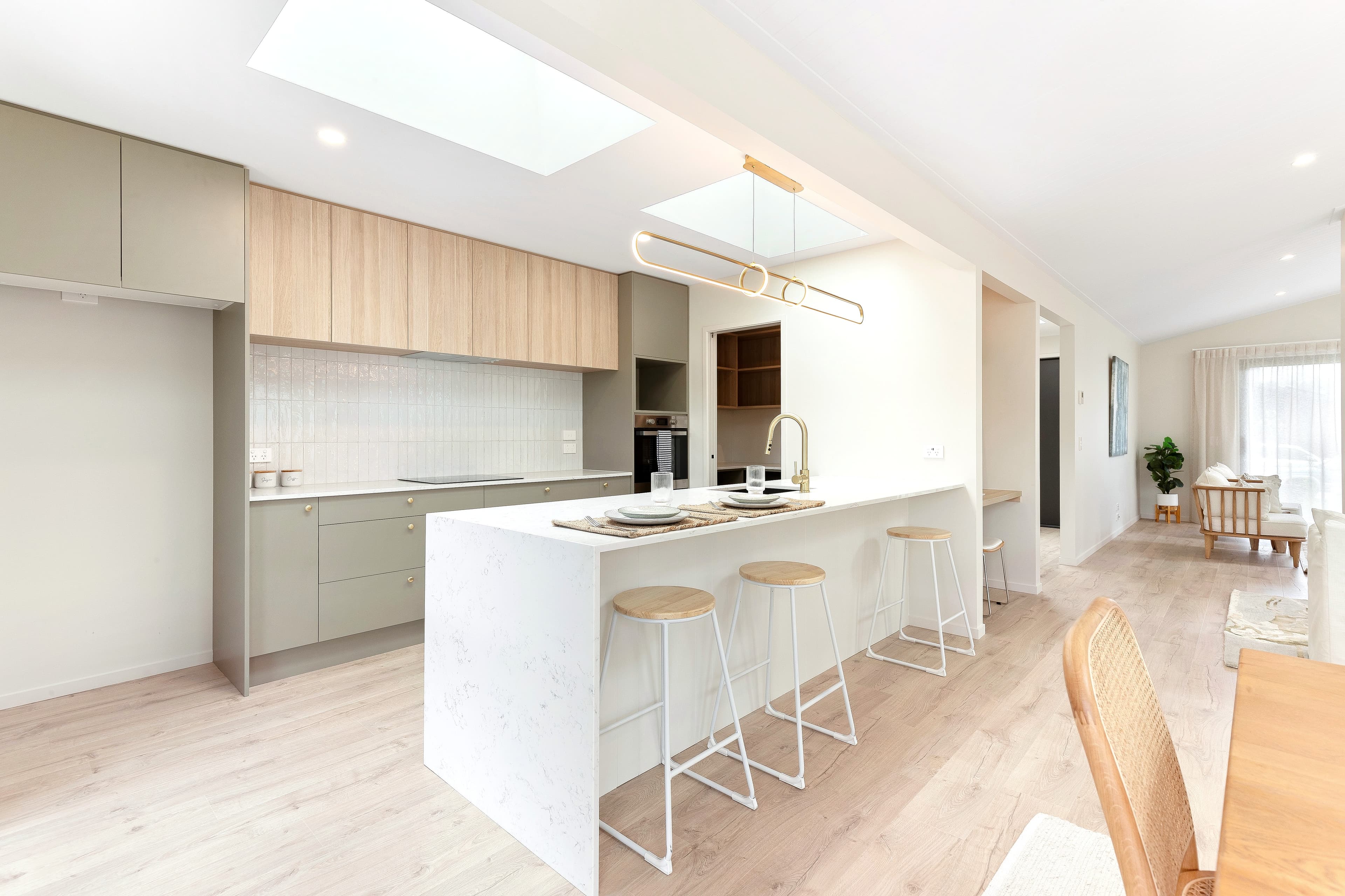 Open plan kitchen