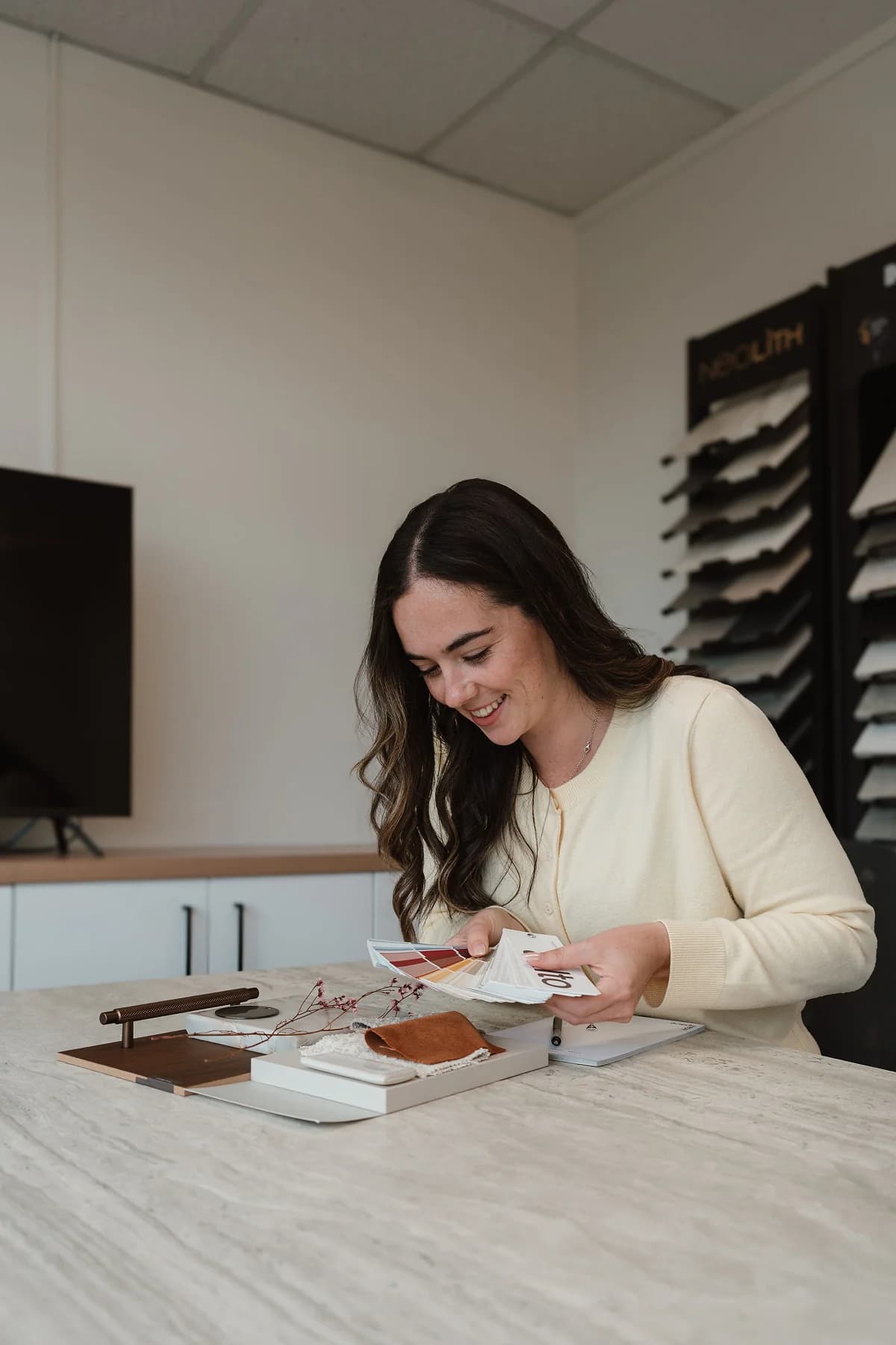 Inspire Kitchens designer sketching a kitchen concept